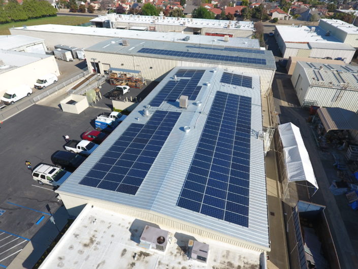 Commercial Solar Roof Install